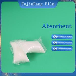 Water absorbent resin water-soluble small bag