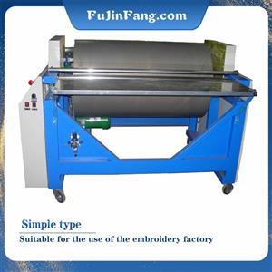 Simple embroidery material for bead embroidery into garment embroidery Large roller film melting machine